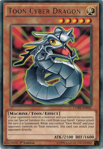 Toon Cyber Dragon [CORE-EN043] Rare | Gamers Paradise