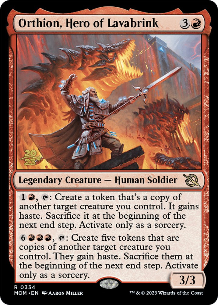 Orthion, Hero of Lavabrink [March of the Machine Prerelease Promos] | Gamers Paradise