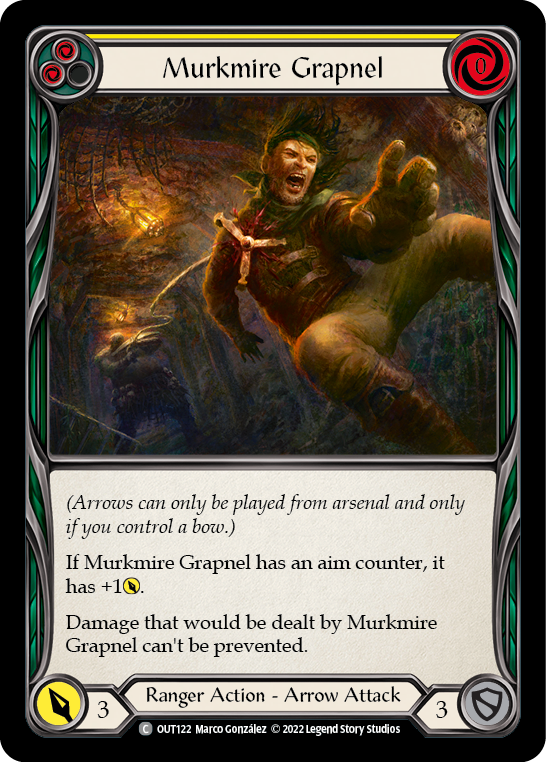 Murkmire Grapnel (Yellow) [OUT122] (Outsiders)  Rainbow Foil | Gamers Paradise