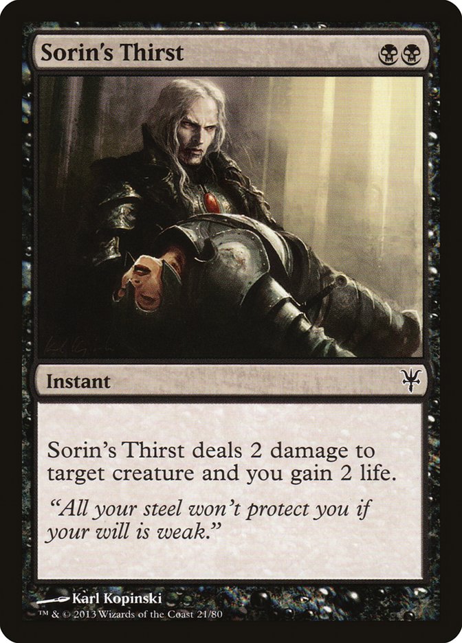 Sorin's Thirst [Duel Decks: Sorin vs. Tibalt] | Gamers Paradise
