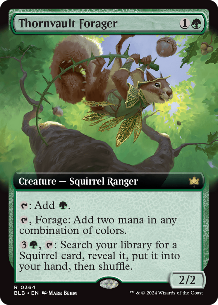 Thornvault Forager (Extended Art) [Bloomburrow] | Gamers Paradise