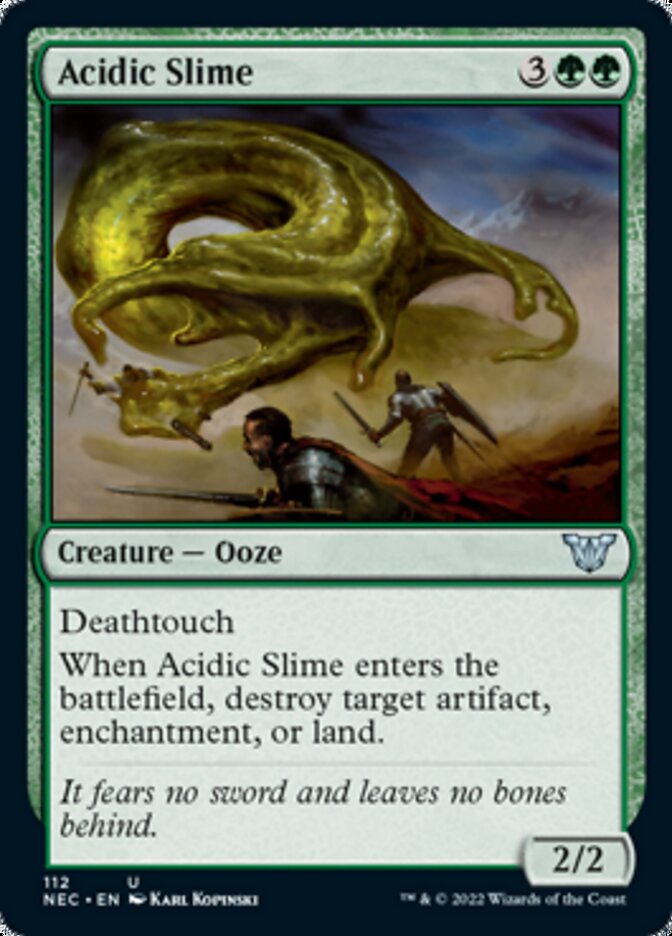 Acidic Slime [Kamigawa: Neon Dynasty Commander] | Gamers Paradise