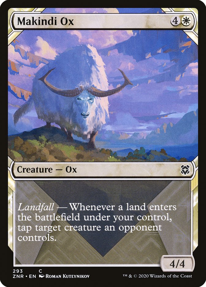 Makindi Ox (Showcase) [Zendikar Rising] | Gamers Paradise