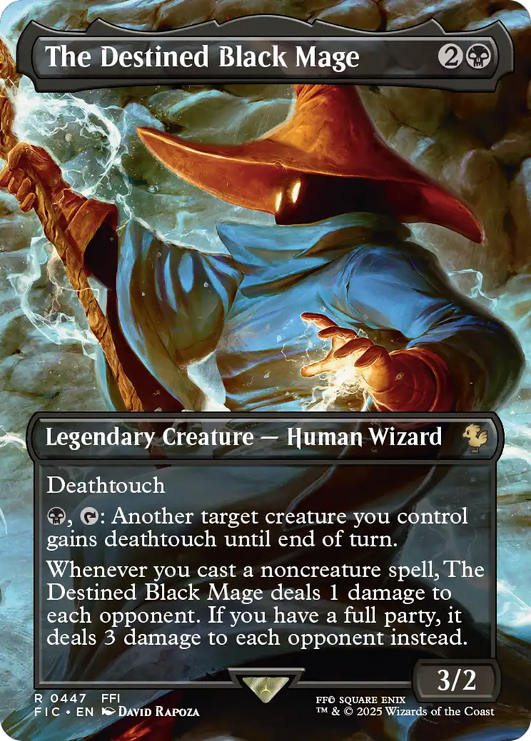 The Destined Black Mage (Borderless) [FINAL FANTASY Commander] | Gamers Paradise