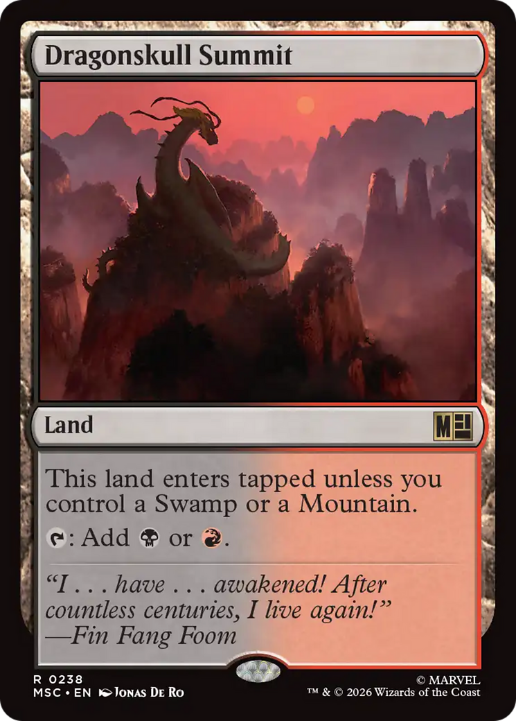 Dragonskull Summit (Surge Foil) [Marvel Super Heroes Commander] | Gamers Paradise