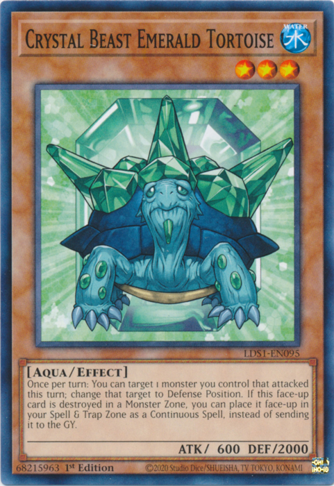 Crystal Beast Emerald Tortoise [LDS1-EN095] Common | Gamers Paradise