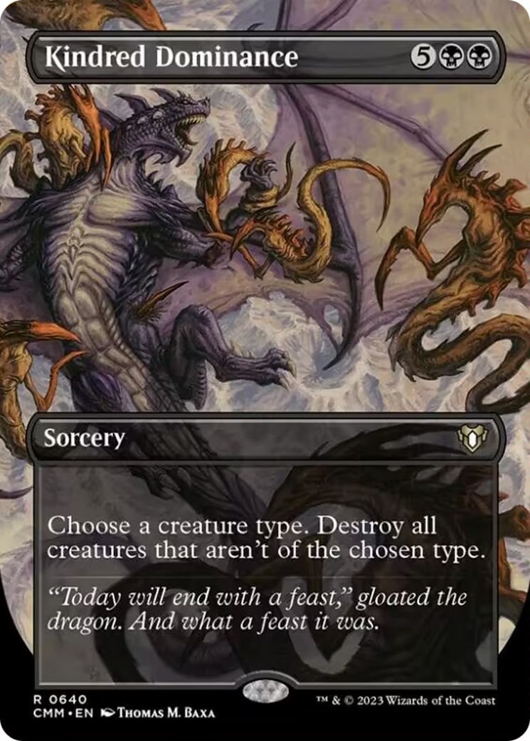 Kindred Dominance (Borderless Alternate Art) [Commander Masters] | Gamers Paradise