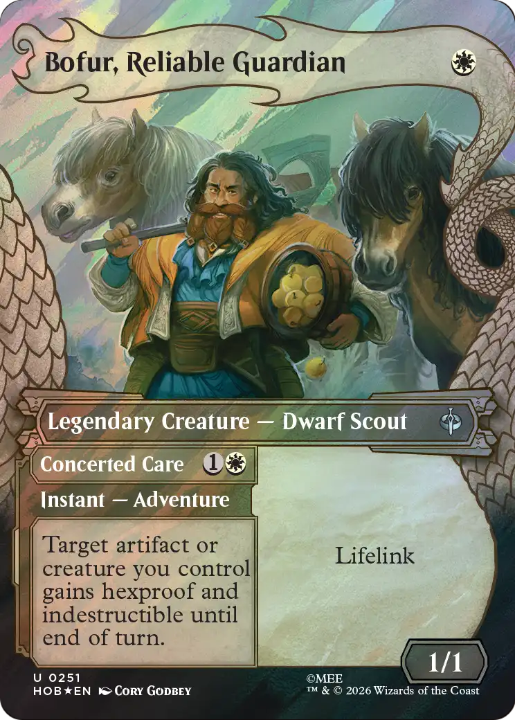 Bofur, Reliable Guardian (Showcase) (Surge Foil) [The Hobbit] | Gamers Paradise