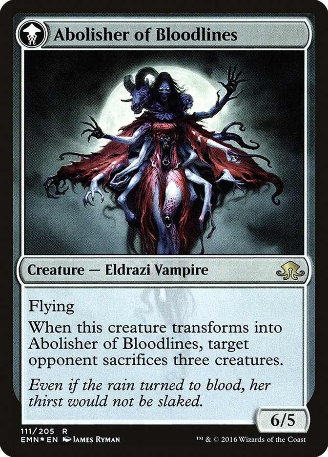 Voldaren Pariah // Abolisher of Bloodlines [Eldritch Moon Prerelease Promos] | Gamers Paradise