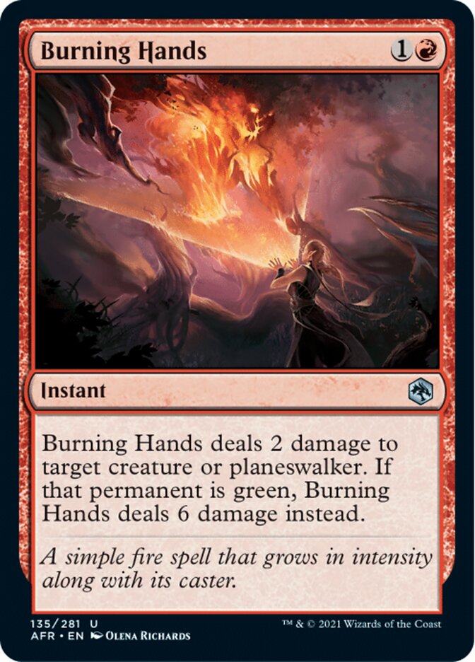 Burning Hands [Dungeons & Dragons: Adventures in the Forgotten Realms] | Gamers Paradise