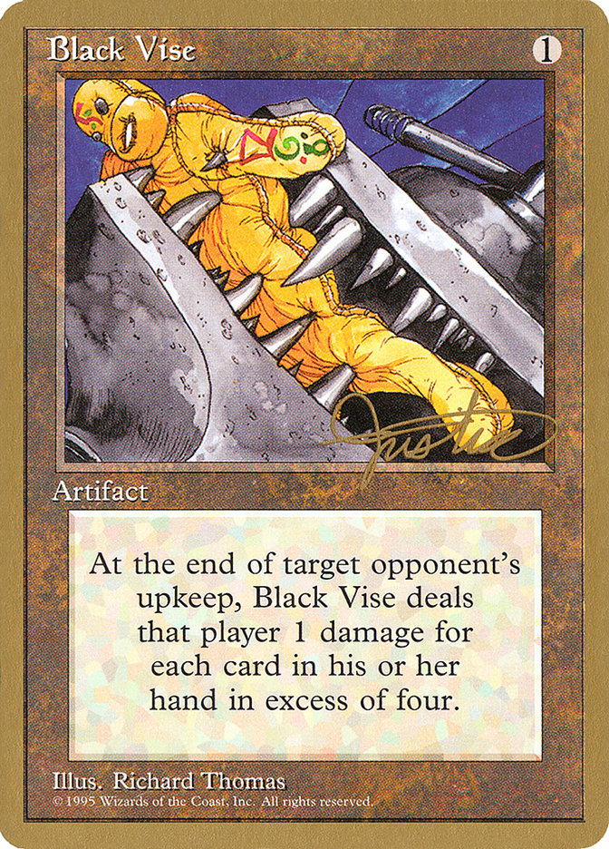 Black Vise (Mark Justice) [Pro Tour Collector Set] | Gamers Paradise