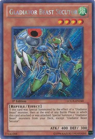 Gladiator Beast Secutor [LCGX-EN240] Secret Rare | Gamers Paradise