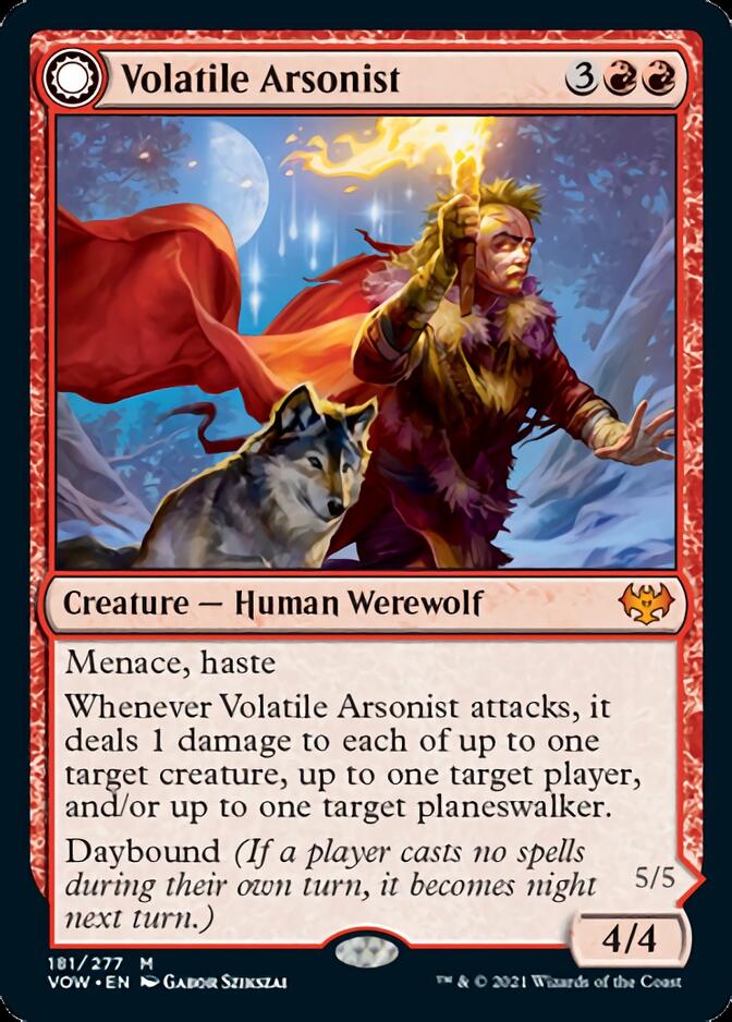 Volatile Arsonist // Dire-Strain Anarchist [Innistrad: Crimson Vow] | Gamers Paradise