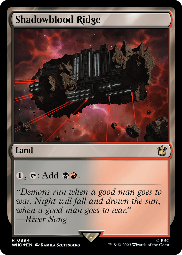 Shadowblood Ridge (Surge Foil) [Doctor Who] | Gamers Paradise