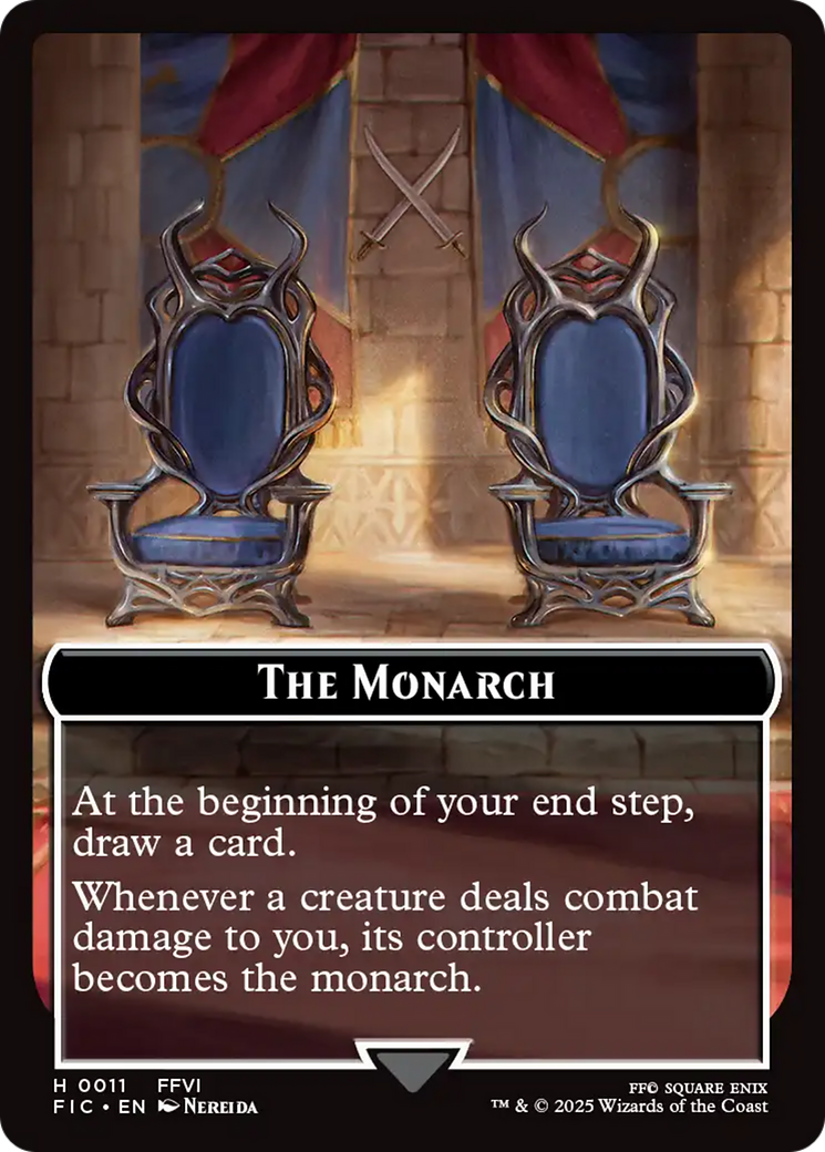The Blackjack // The Monarch Double-Sided Token [FINAL FANTASY Commander Tokens] | Gamers Paradise
