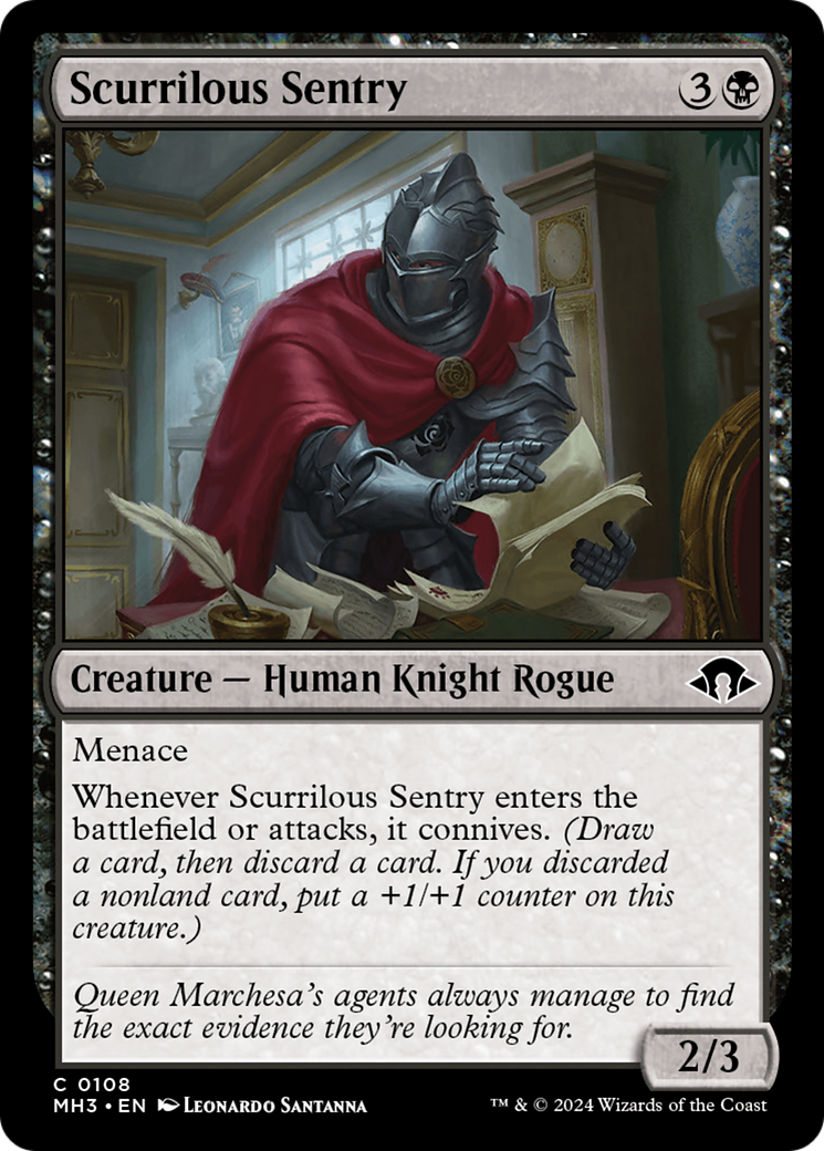 Scurrilous Sentry [Modern Horizons 3] | Gamers Paradise