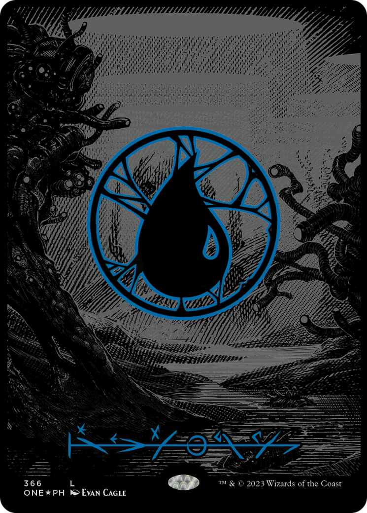 Island (366) (Oil Slick Raised Foil) [Phyrexia: All Will Be One] | Gamers Paradise