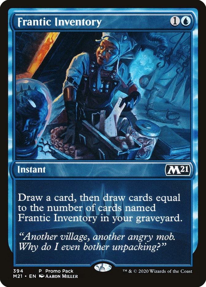 Frantic Inventory (Promo Pack) [Core Set 2021 Promos] | Gamers Paradise