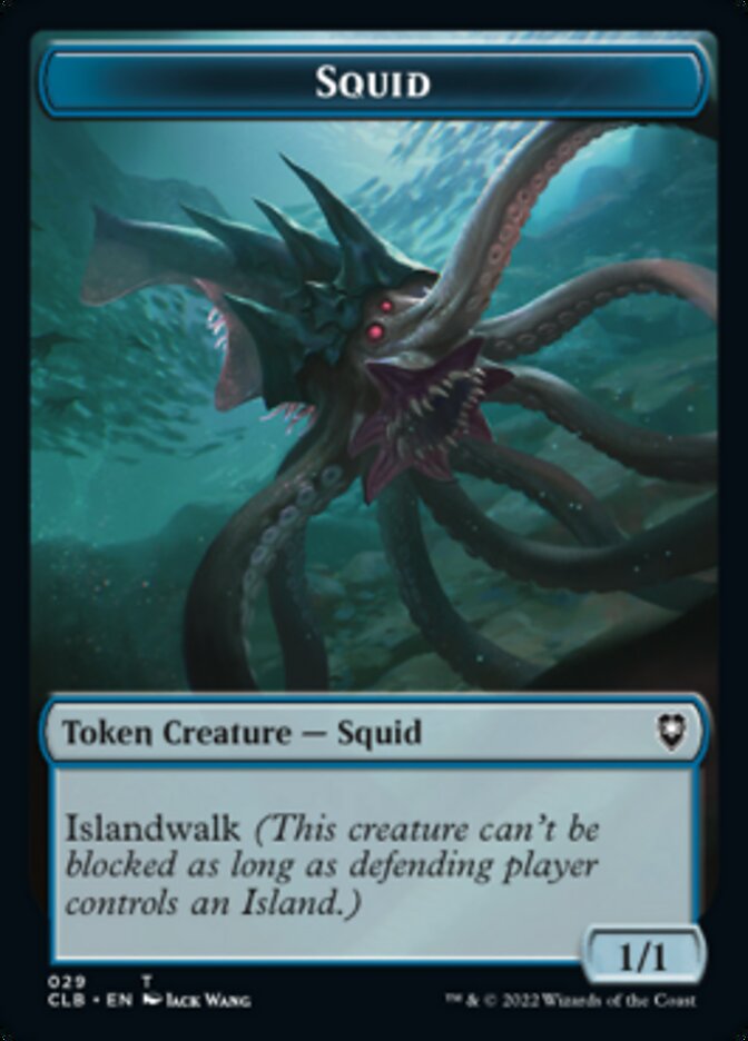 Squid // Copy Double-Sided Token [Commander Legends: Battle for Baldur's Gate Tokens] | Gamers Paradise