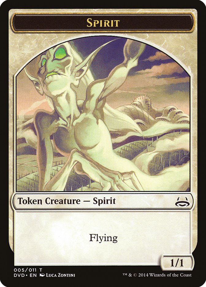 Spirit Token (Divine vs. Demonic) [Duel Decks Anthology Tokens] | Gamers Paradise