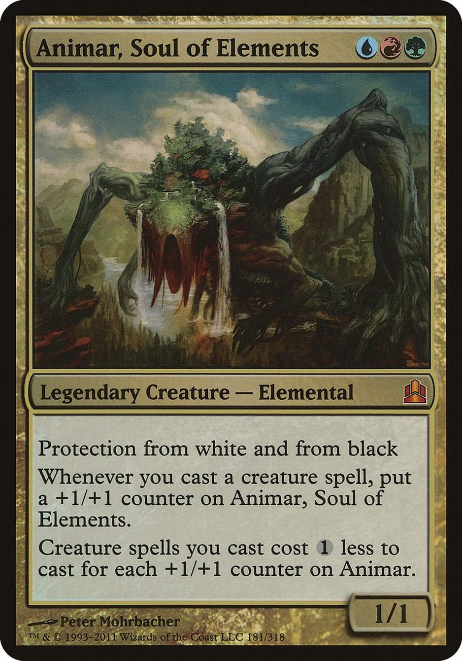 Animar, Soul of Elements (Oversized) [Commander 2011 Oversized] | Gamers Paradise