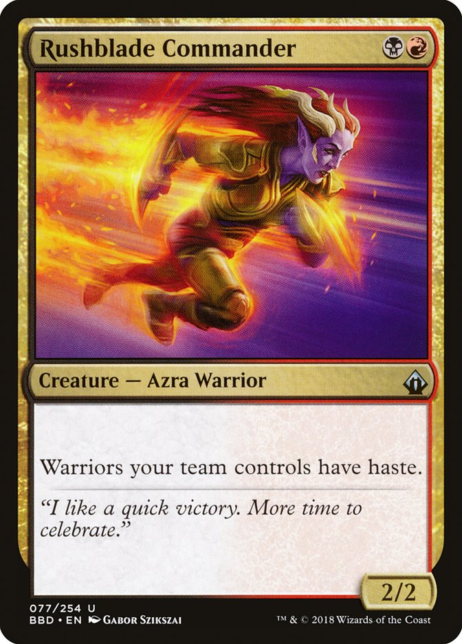 Rushblade Commander [Battlebond] | Gamers Paradise