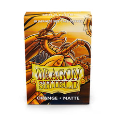 Dragon Shield: Japanese Size 60ct Sleeves - Orange (Matte) | Gamers Paradise