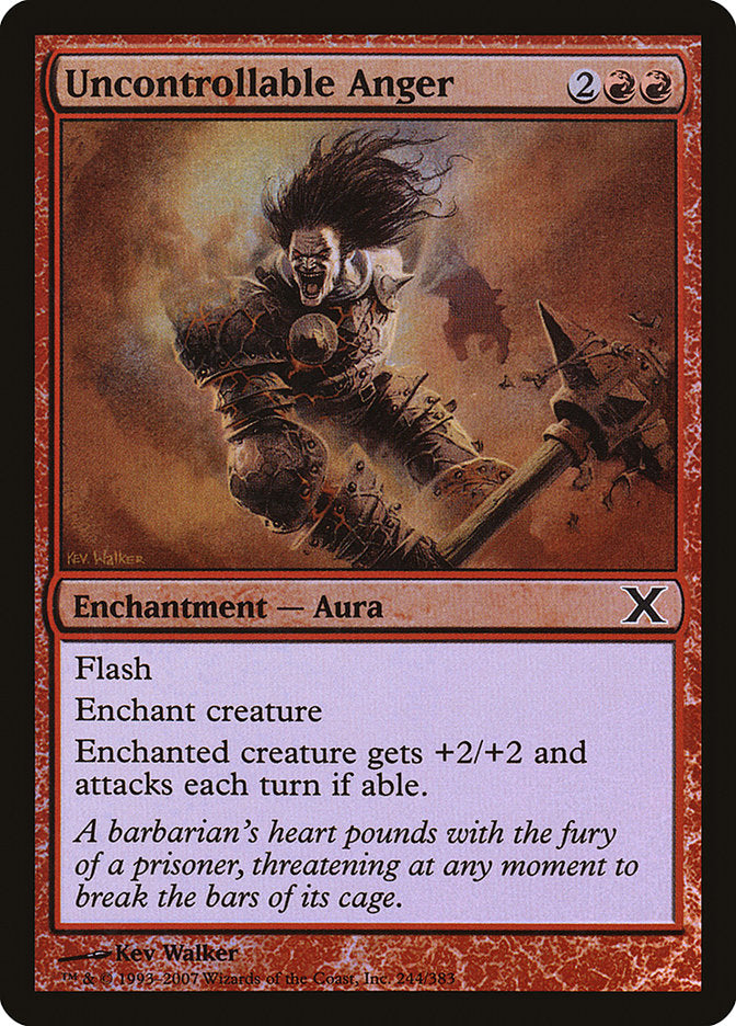 Uncontrollable Anger (Premium Foil) [Tenth Edition] | Gamers Paradise