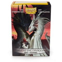 Dragon Shield: Standard 100ct Art Sleeves - Valentine Dragons (Classic) | Gamers Paradise