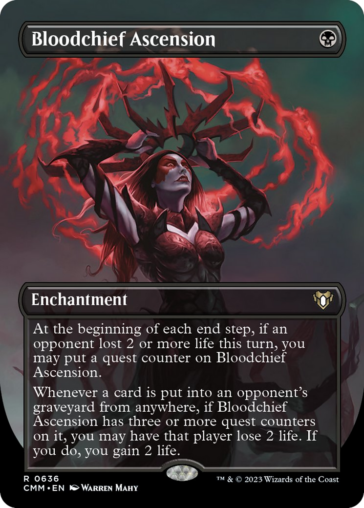 Bloodchief Ascension (Borderless Alternate Art) [Commander Masters] | Gamers Paradise