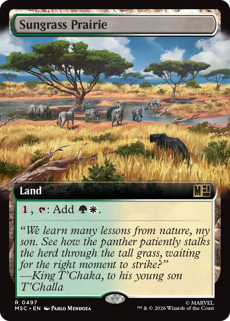 Sungrass Prairie (Extended Art) [Marvel Super Heroes Commander] | Gamers Paradise
