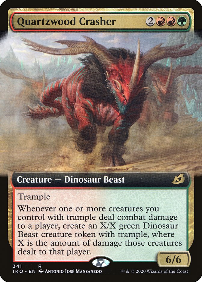 Quartzwood Crasher (Extended Art) [Ikoria: Lair of Behemoths] | Gamers Paradise