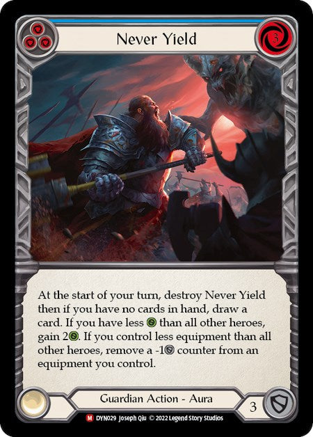 Never Yield [DYN029] (Dynasty)  Rainbow Foil | Gamers Paradise