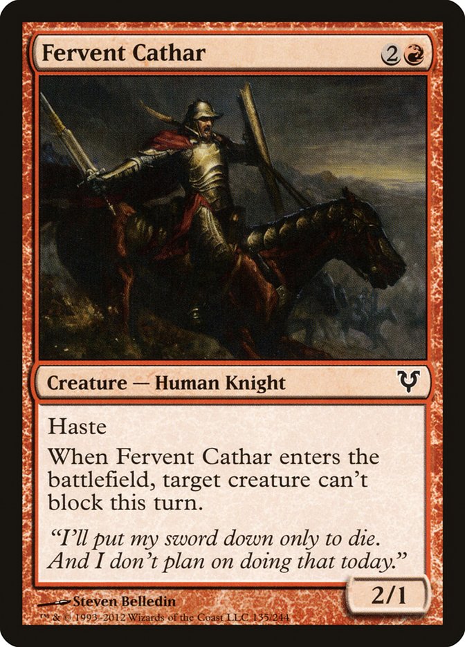 Fervent Cathar [Avacyn Restored] | Gamers Paradise