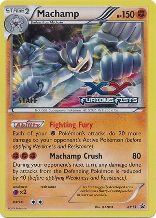 Machamp (XY13) (Staff) [XY: Black Star Promos] | Gamers Paradise