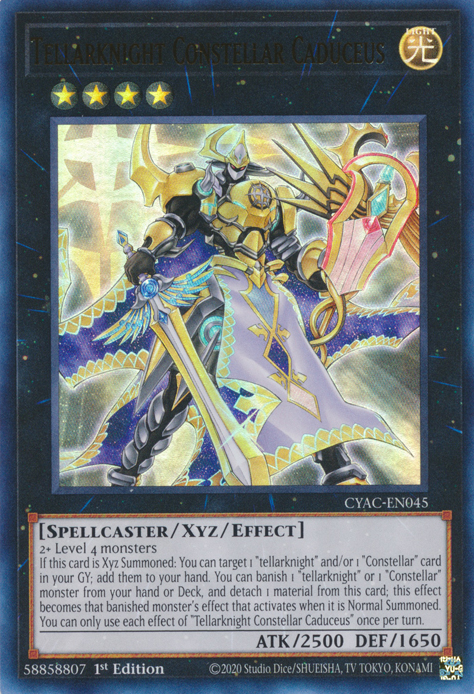 Tellarknight Constellar Caduceus [CYAC-EN045] Ultra Rare | Gamers Paradise