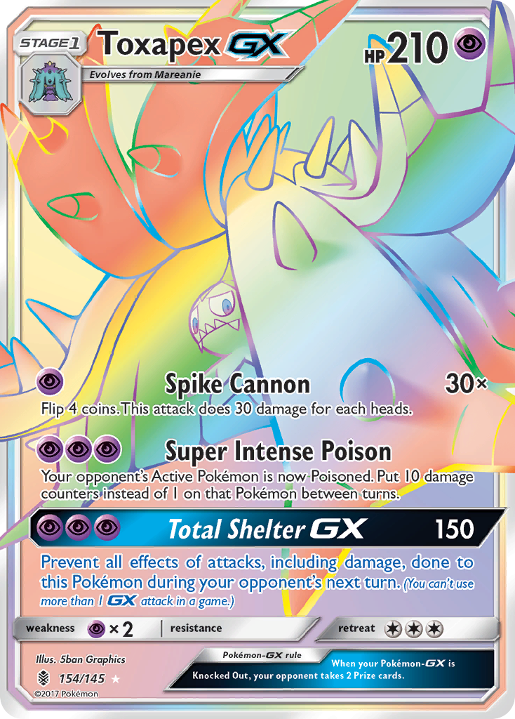 Toxapex GX (154/145) [Sun & Moon: Guardians Rising] | Gamers Paradise