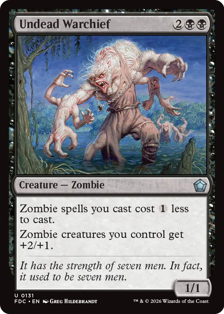 Undead Warchief [Foundations Commander] | Gamers Paradise