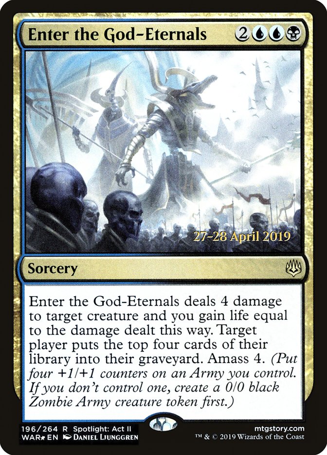 Enter the God-Eternals [War of the Spark Prerelease Promos] | Gamers Paradise