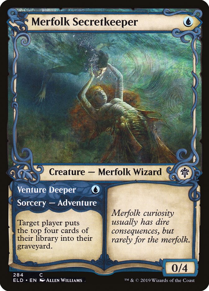 Merfolk Secretkeeper // Venture Deeper (Showcase) [Throne of Eldraine] | Gamers Paradise