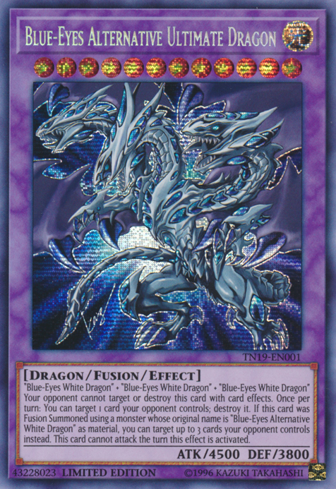 Blue-Eyes Alternative Ultimate Dragon [TN19-EN001] Prismatic Secret Rare | Gamers Paradise