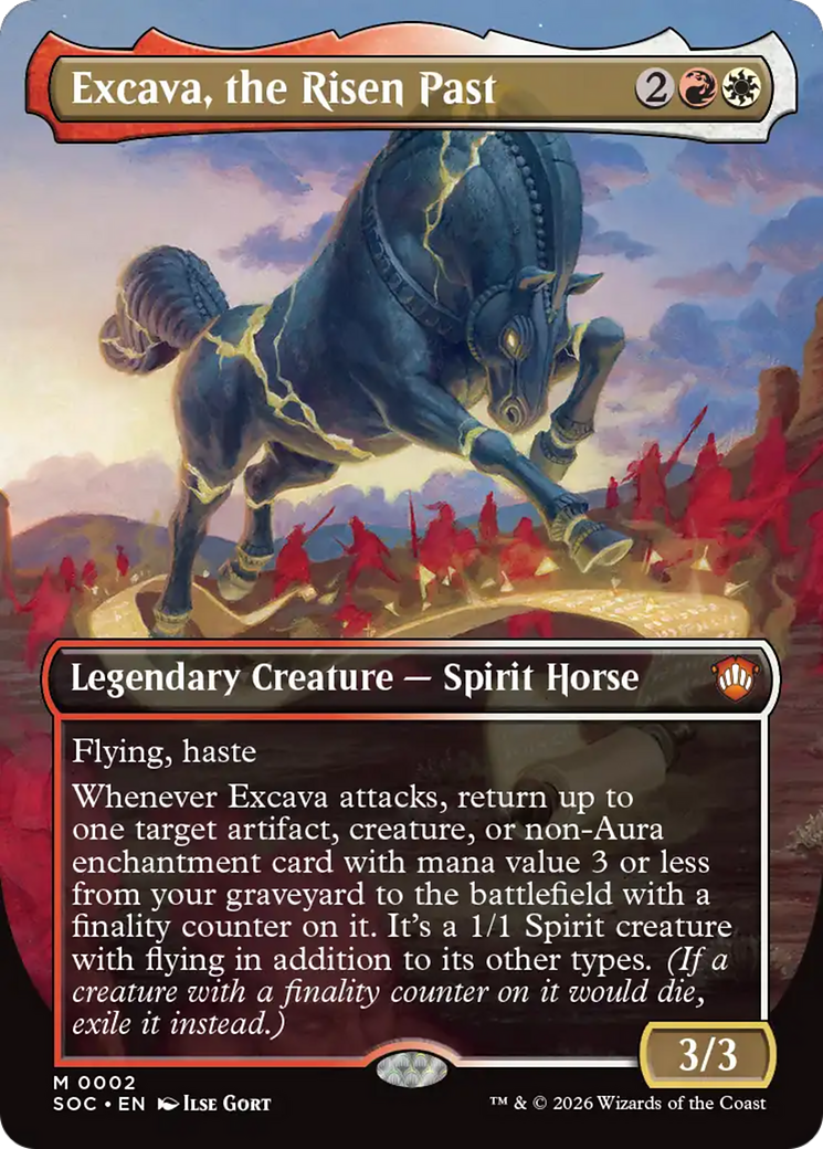 Excava, the Risen Past (Borderless) [Secrets of Strixhaven Commander] | Gamers Paradise