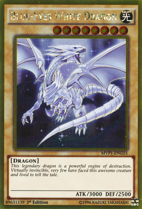 Blue-Eyes White Dragon [MVP1-ENG55] Gold Rare | Gamers Paradise