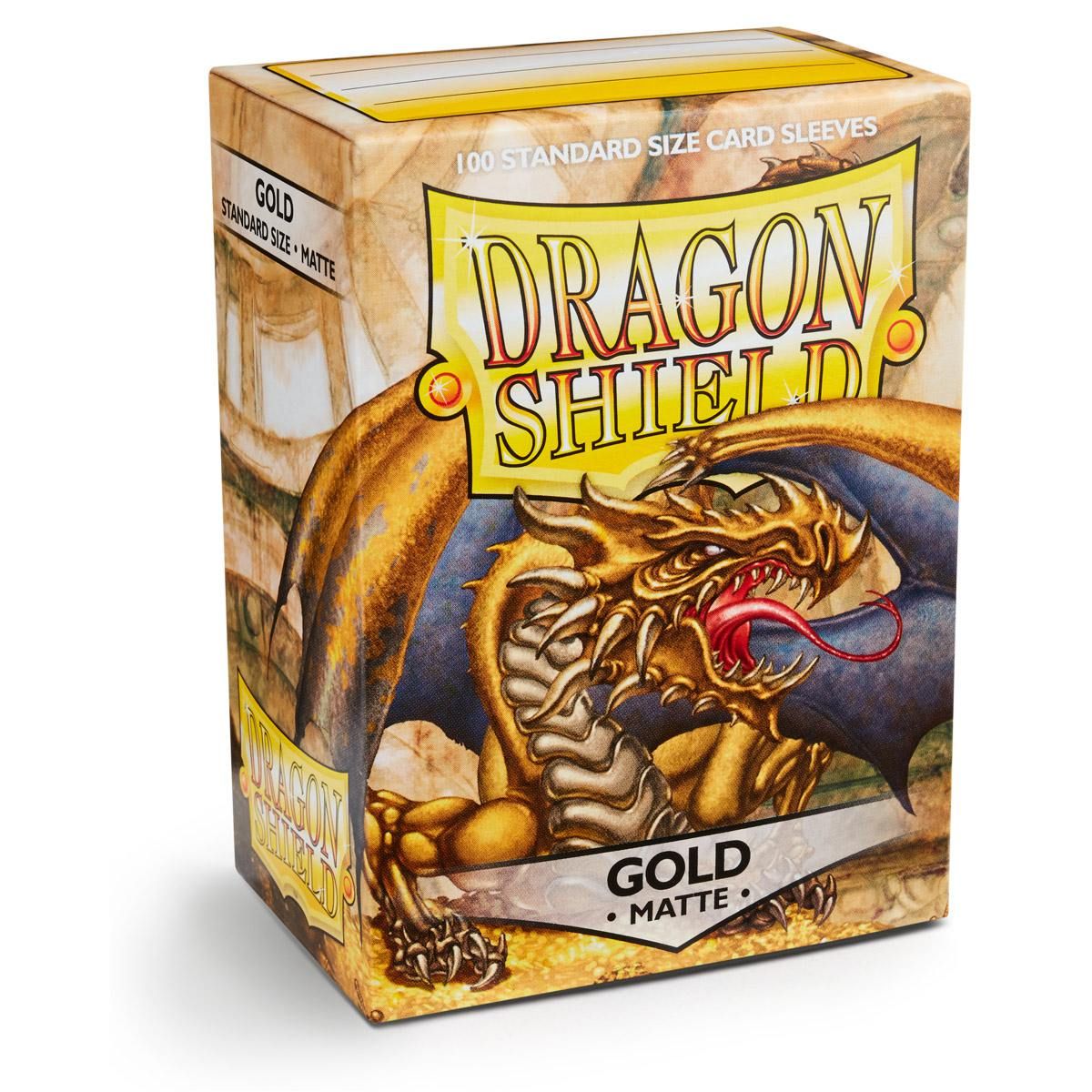 Dragon Shield: Standard 100ct Sleeves - Gold (Matte) | Gamers Paradise