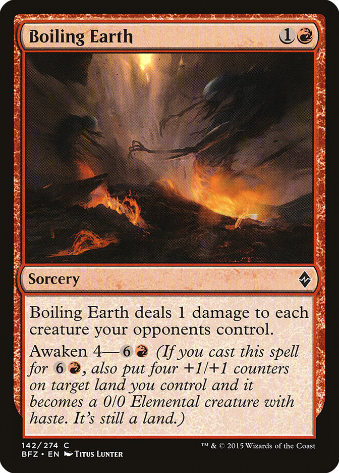 Boiling Earth [Battle for Zendikar] | Gamers Paradise