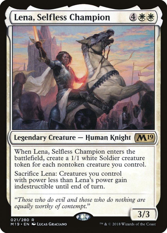 Lena, Selfless Champion [Core Set 2019] | Gamers Paradise