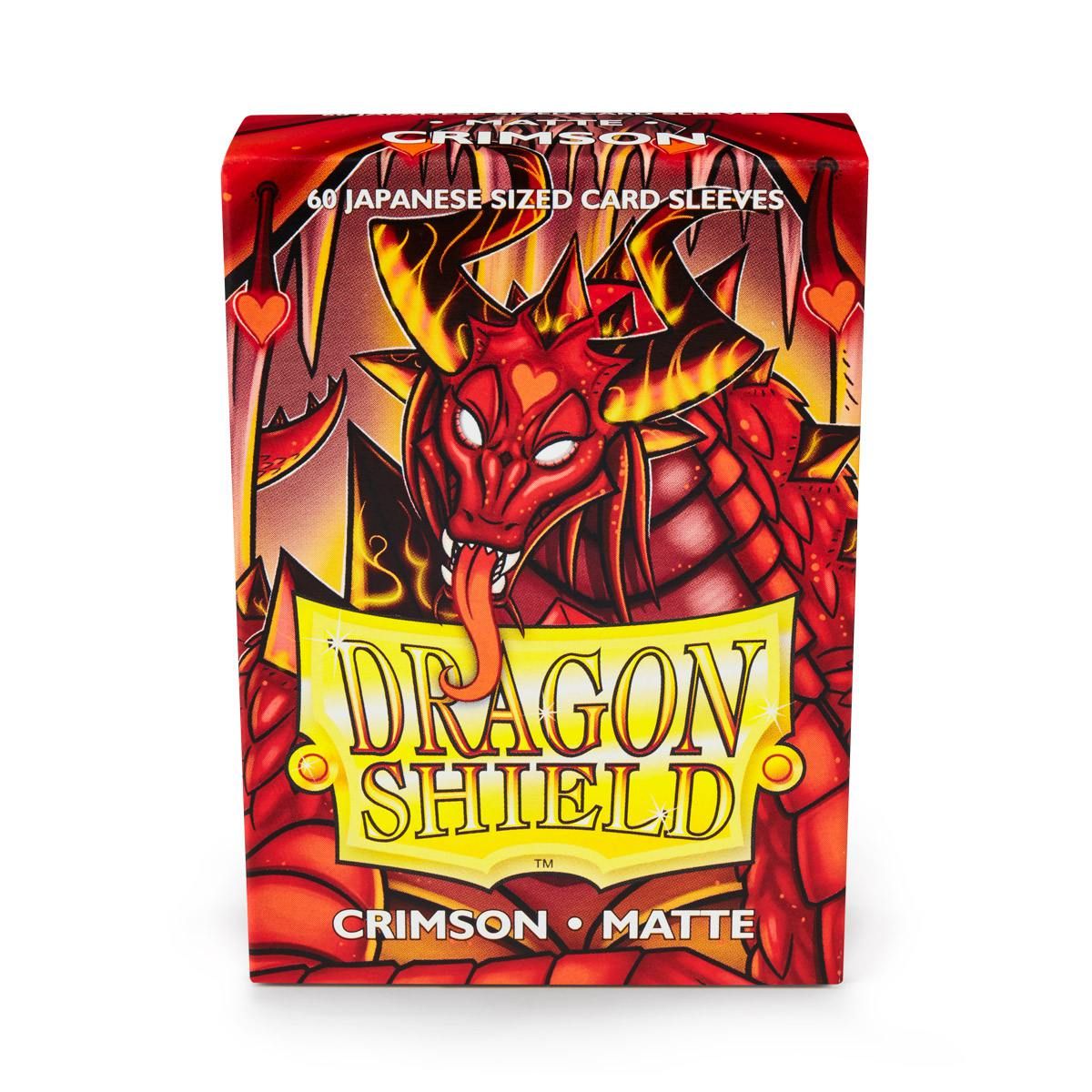 Dragon Shield: Japanese Size 60ct Sleeves - Crimson (Matte) | Gamers Paradise