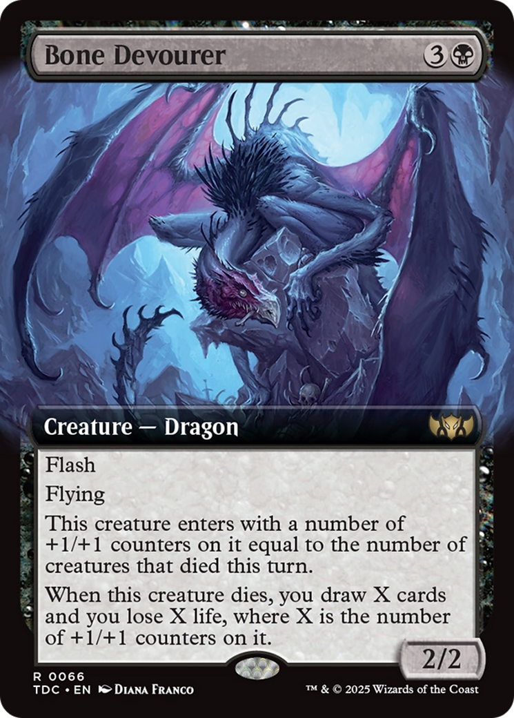 Bone Devourer (Extended Art) [Tarkir: Dragonstorm Commander] | Gamers Paradise
