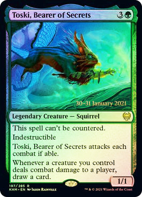 Toski, Bearer of Secrets [Kaldheim Prerelease Promos] | Gamers Paradise