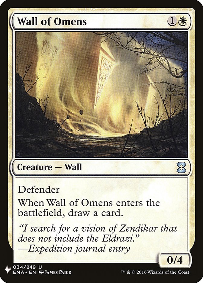 Wall of Omens [Mystery Booster] | Gamers Paradise